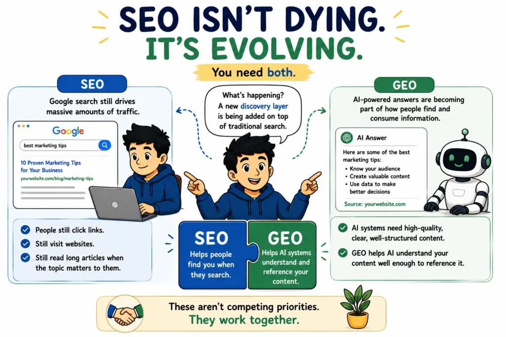 seo isn't dying. it's envolving